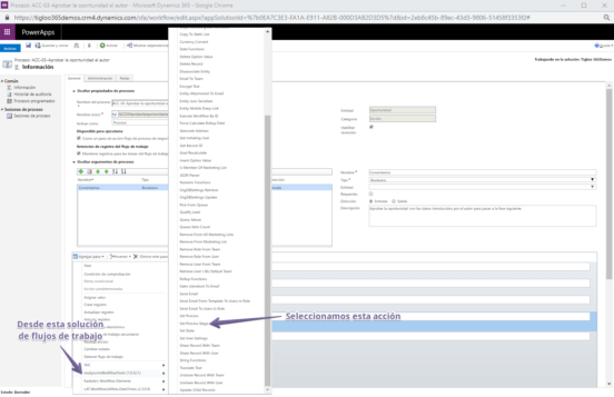 Seleccionar acción de Worfklow Tools_06