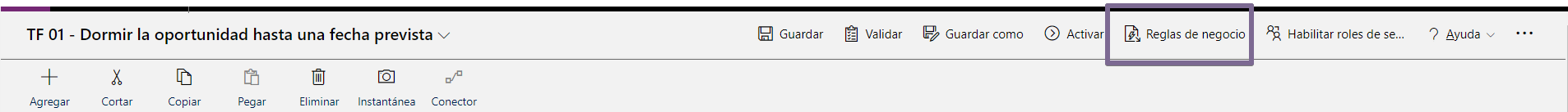 Paso 3 reglas de negocio flujo de tareas